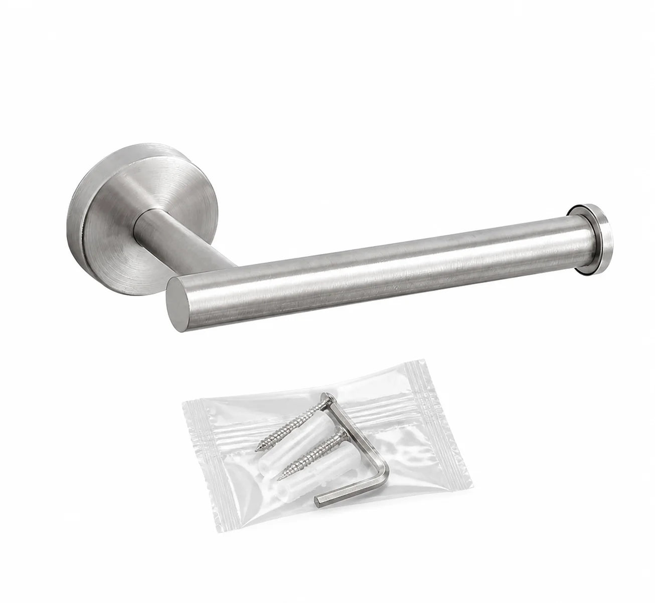 Homefish Black Sliver Adhesive Kitchen Paper Towel Holder Toilet Roll Napkin Tissue Rack Bathroom Accessory