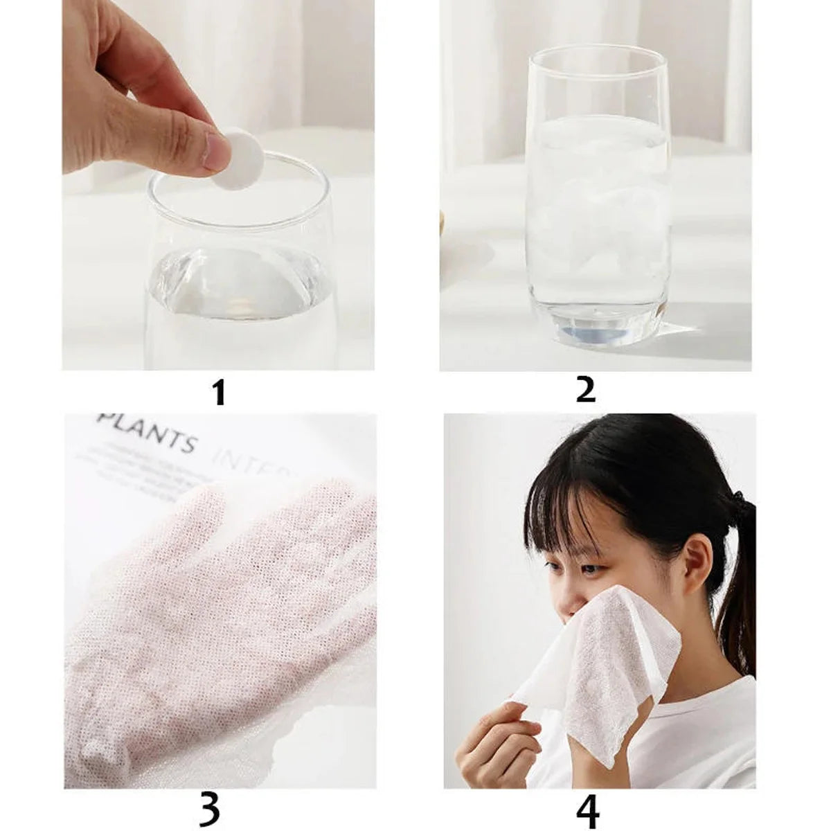 150pcs Portable Compressed Towel Disposable Face Cleaning Soft Compressed Hand Wipe Towel Non-woven Fabric Makeup Wipes