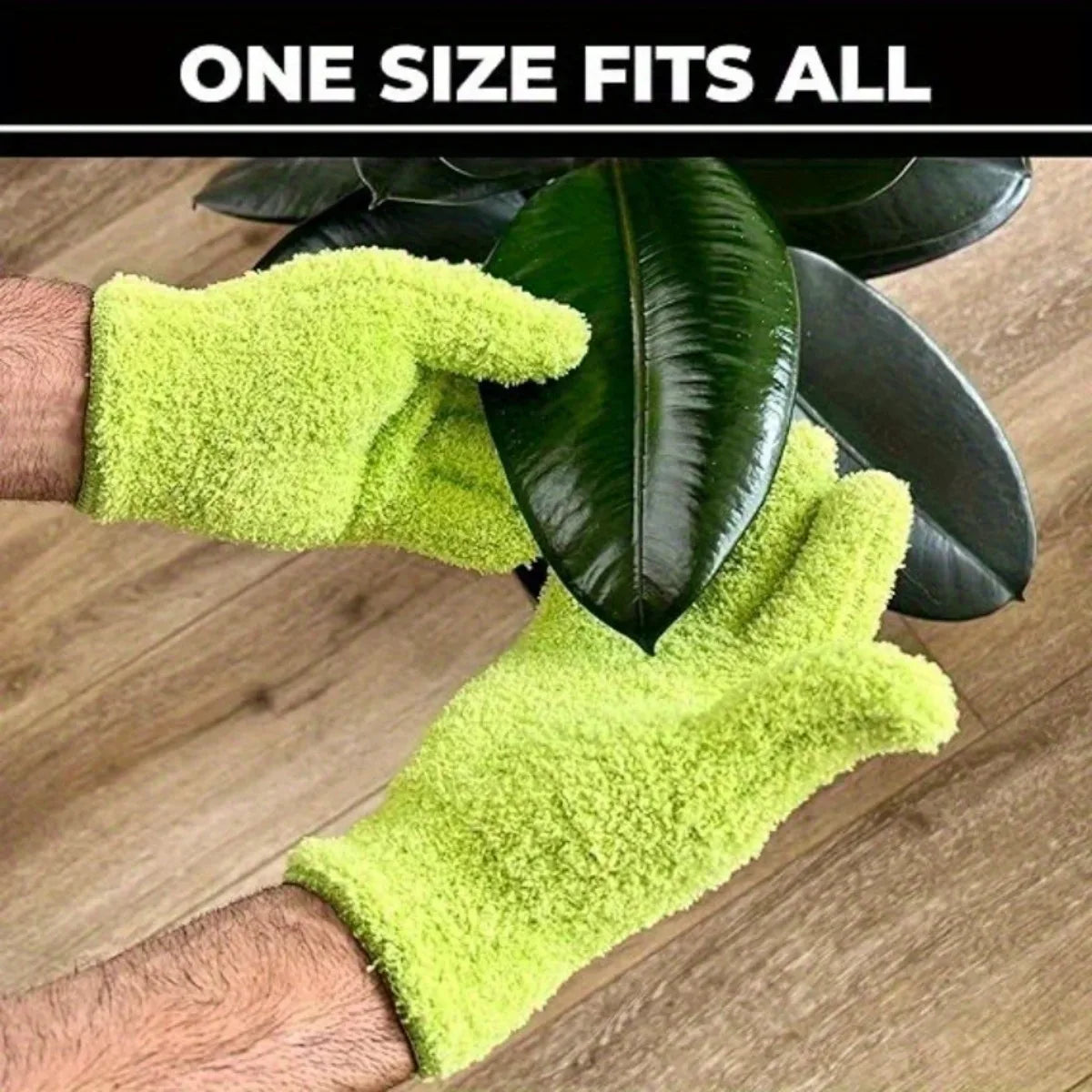 1 Pc Stretchable Breathable Microfiber Dusting Glove Non-Waterproof Cleaning Gloves for Cars Boats RVs Pools Home Kitchen