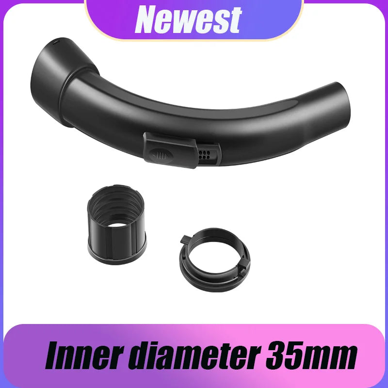 Black Vacuum Cleaner Hose Handle/Holding Pipe/Bend Tube Nozzle Vacuum Cleaner Accessories Inner Diameter 35mm