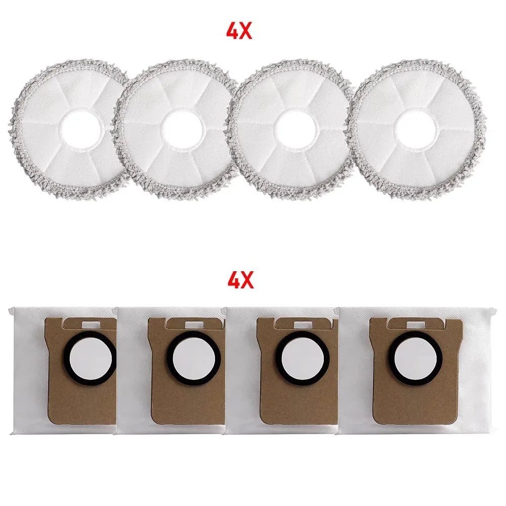 Dust Bag Mop Pads Kit for Xiaomi X20+/X20 Plus/X20 Max/X10+/X10 Plus/Mijia M30S/M40 for Dreame L10 Ultra/L20 Ultra /L30 Ultra
