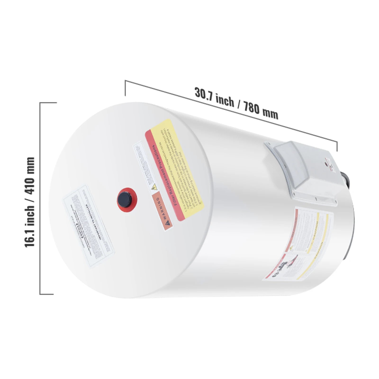 SucceBuy Electric Water Heater 40/70L Tank Instant Hot Water Heater 1.6Kw Tankless Water Heater w/ LED Display Knob Control IPX4