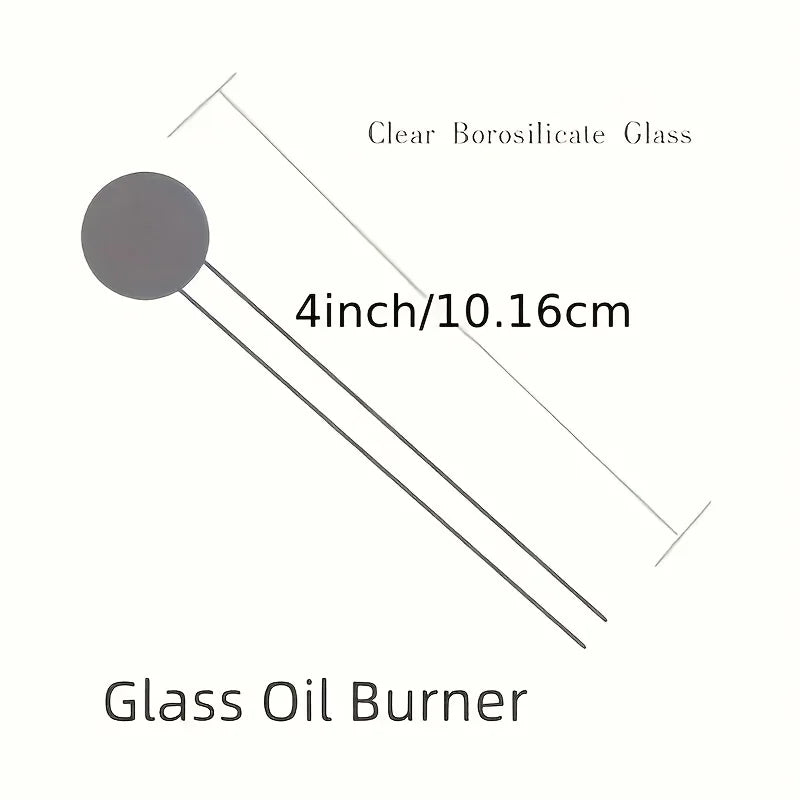 7pcs Clear/Color 4-Inch Borosilicate Glass Pipe with Puff on the End, Reusable Straws, Tube