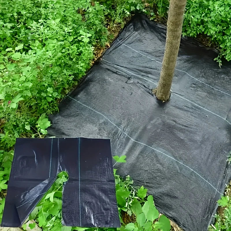 10 Pieces Reusable Weed Barrier Fabric with Moisture Retention - Biodegradable PP Plant Protection Mat, Breathable Garden Ground