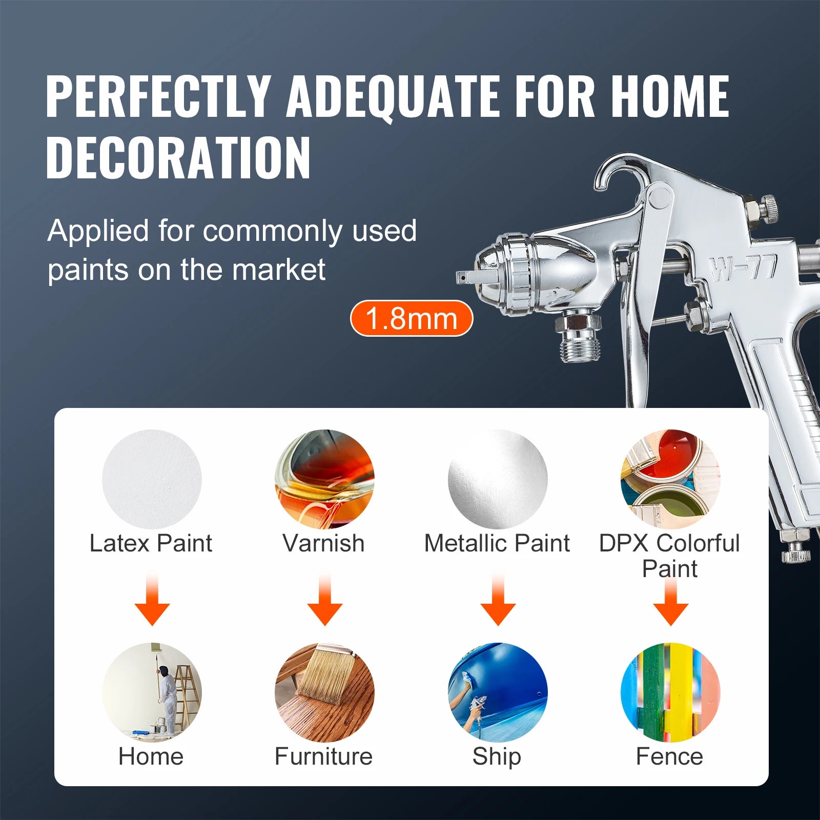 SucceBuy 2L/0.5gal Spray Paint Pressure Pot Tank Lightweight Air Paint Pressure Pot 1.8mm Nozzle Spray Paint Gun 3m Hoses