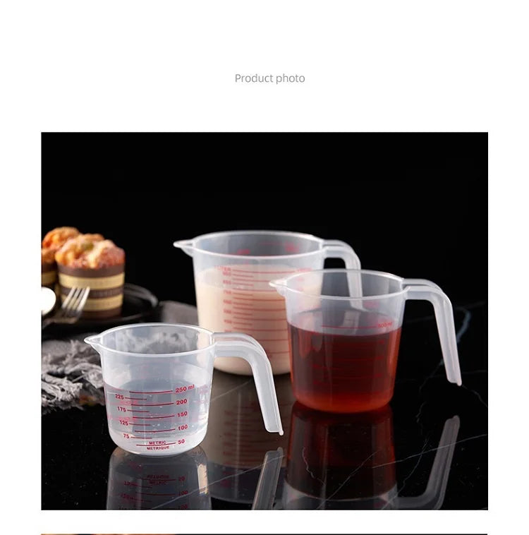 250/500/1000ML Measuring Cups Easuring Cup Plastic Jug Digital Kitchen Tools Scale Baking Tools Timer Accessories FK037