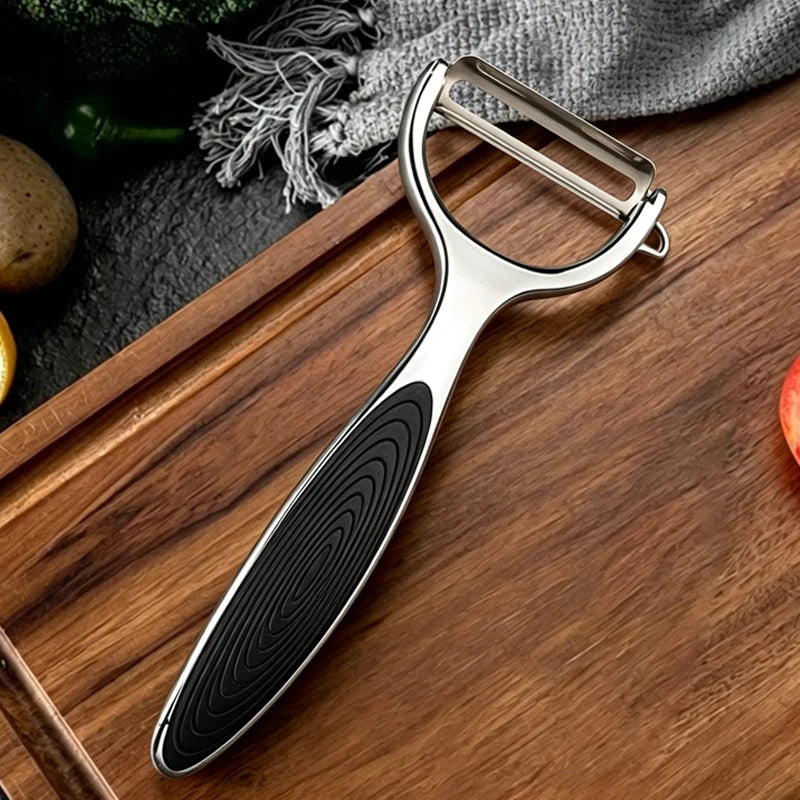 Stainless Steel Peeler for Peeling and Slicing Fruits and Vegetables Multifunctional Vegetable Peeler Kitchen Scraping Tools