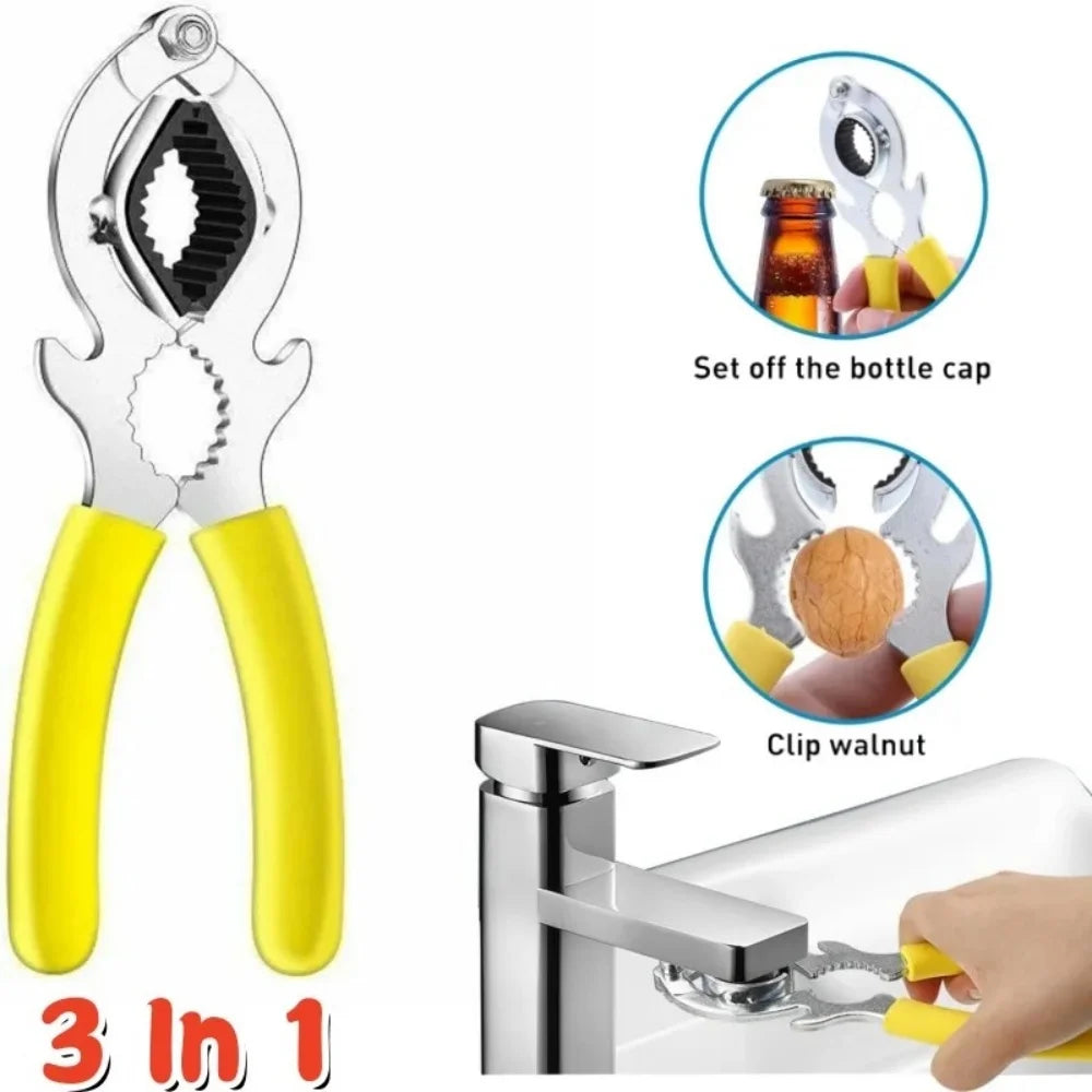Stainless Steel Faucet Wrench, Non-Slip Grip Multi-Tool for Bathroom Kitchen Sink Faucet Aerator & Filter Removal Repair Spanner