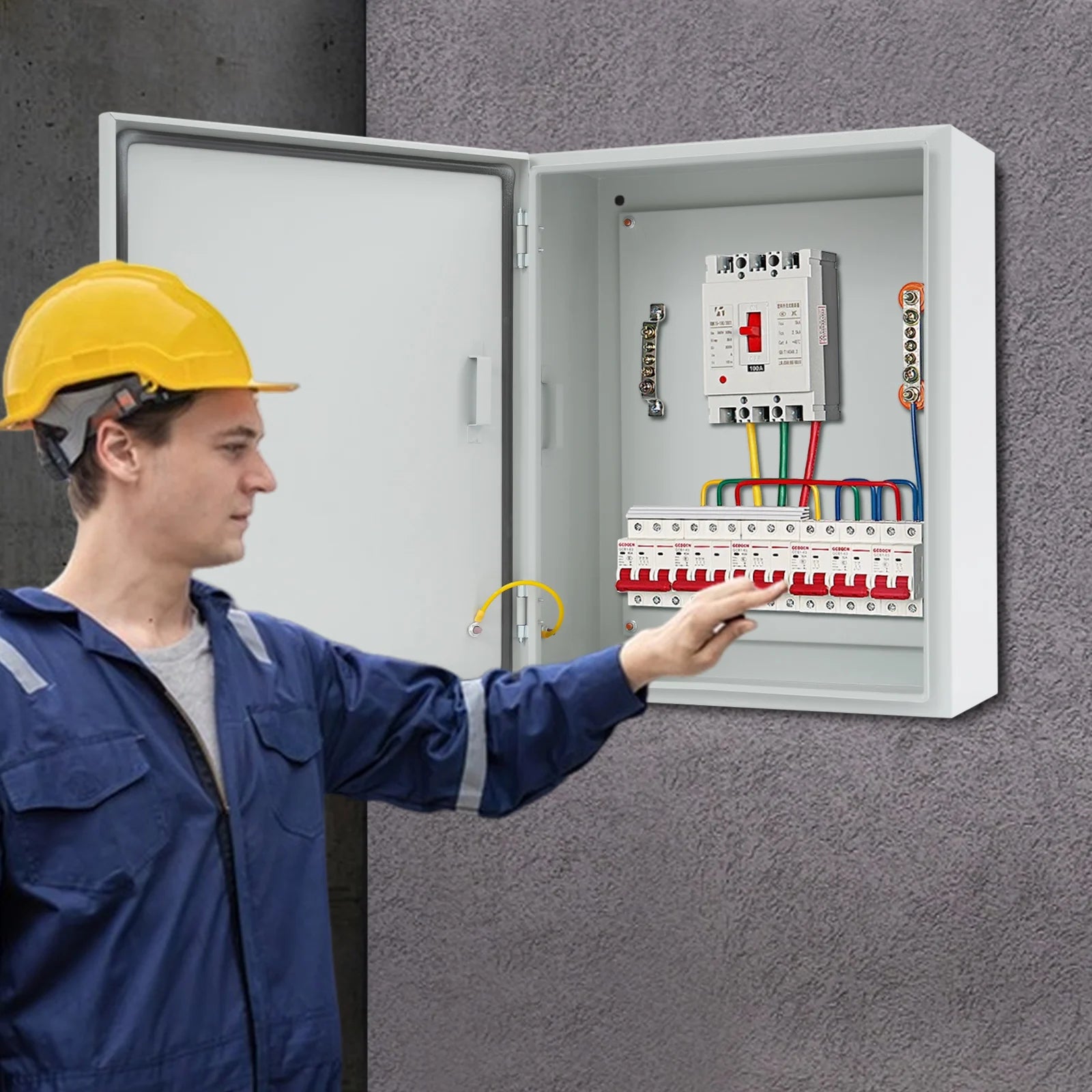 Outdoor Electrical Box 50x40x20cm Electric Distribution Box for Protecting Electrical Equipment Waterproof