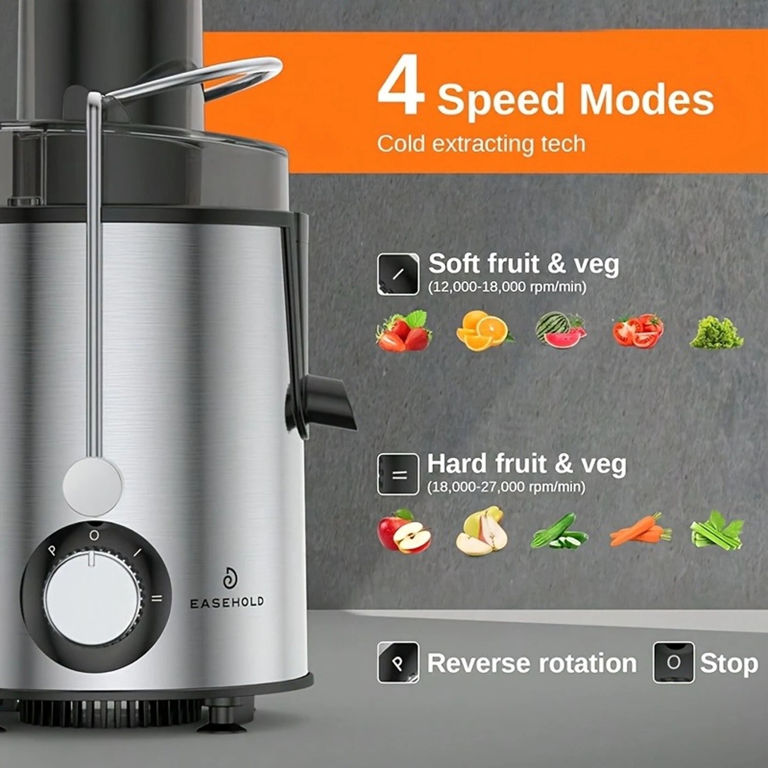 Household and Commercial Dual-Purpose Juicer with Powerful Motor, High-Speed Output Fine and Residue Free Juice, Large Capacity Machine, Material, High Temperature Resistance, Odorless Fruit and Vegetable Fresh Pressing Juice