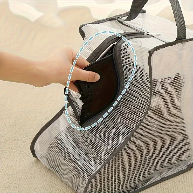 Boot Storage Bag Portable Shoes Organizer Waterproof Dustproof Protection Holder Bag for Household Travel Supplies
