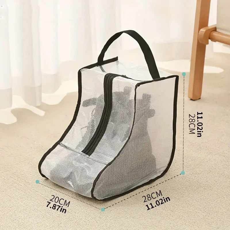 Boot Storage Bag Portable Shoes Organizer Waterproof Dustproof Protection Holder Bag for Household Travel Supplies