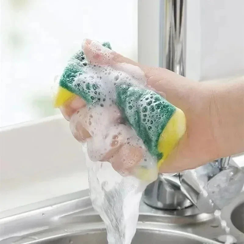 Highly Absorbent Double-Sided Sponge Magic Cleaning Pot Rust Sponge Cleaning Brush Kitchen Cleaning Tool