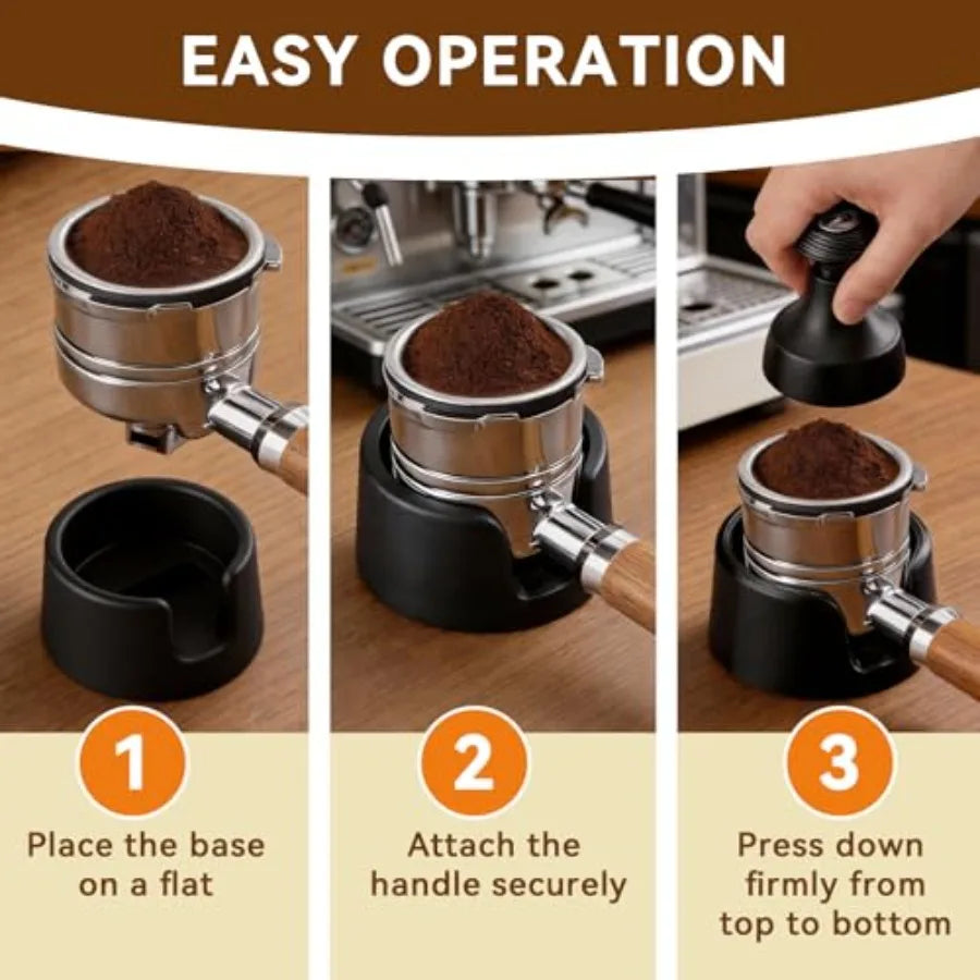 Portafilter Holder with Cleaning Brush and Non-Slip Silicone Tamping Station for Ninja Espresso Machine Luxe Cafe Pro ES601 ES7