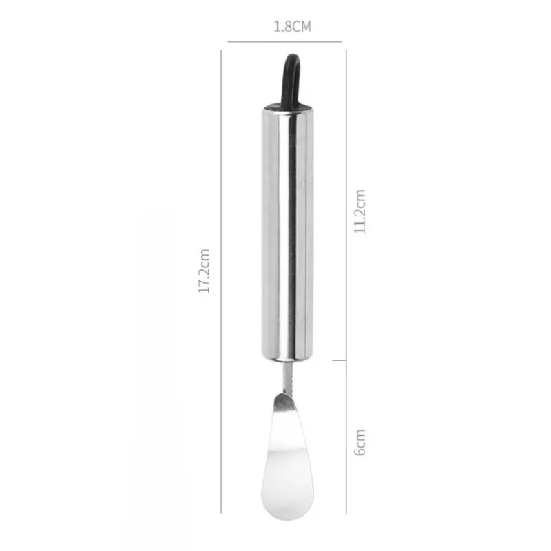 Stainless Steel Citrus Peeler Orange Slicer with Comfortable Handle - Kitchen Fruit Cutter Remover Tool
