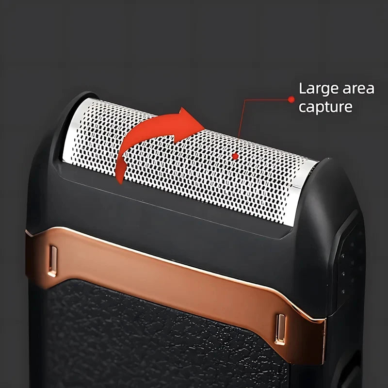 Multi functional men's rechargeable shaver, suitable for trimming hair on the head and face, high-quality gift choice.