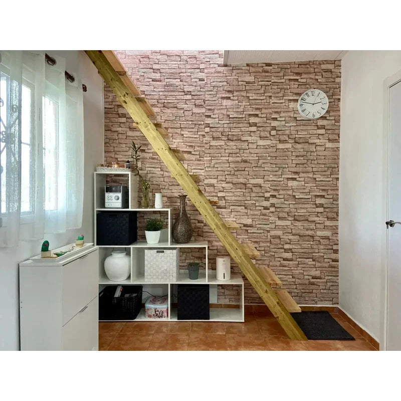 10pcs Self Adhesive Decor 3D Foam Wall Stickers Pane Room Waterproof peel and stick Brick Wallpaper for Interior Decoration