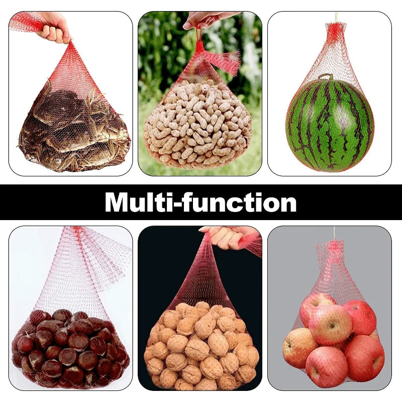 100 Pieces of  Heavy-Duty Plastic Garden Netting Suitable for Watermelon Vertical Planting and Hammock with Straps