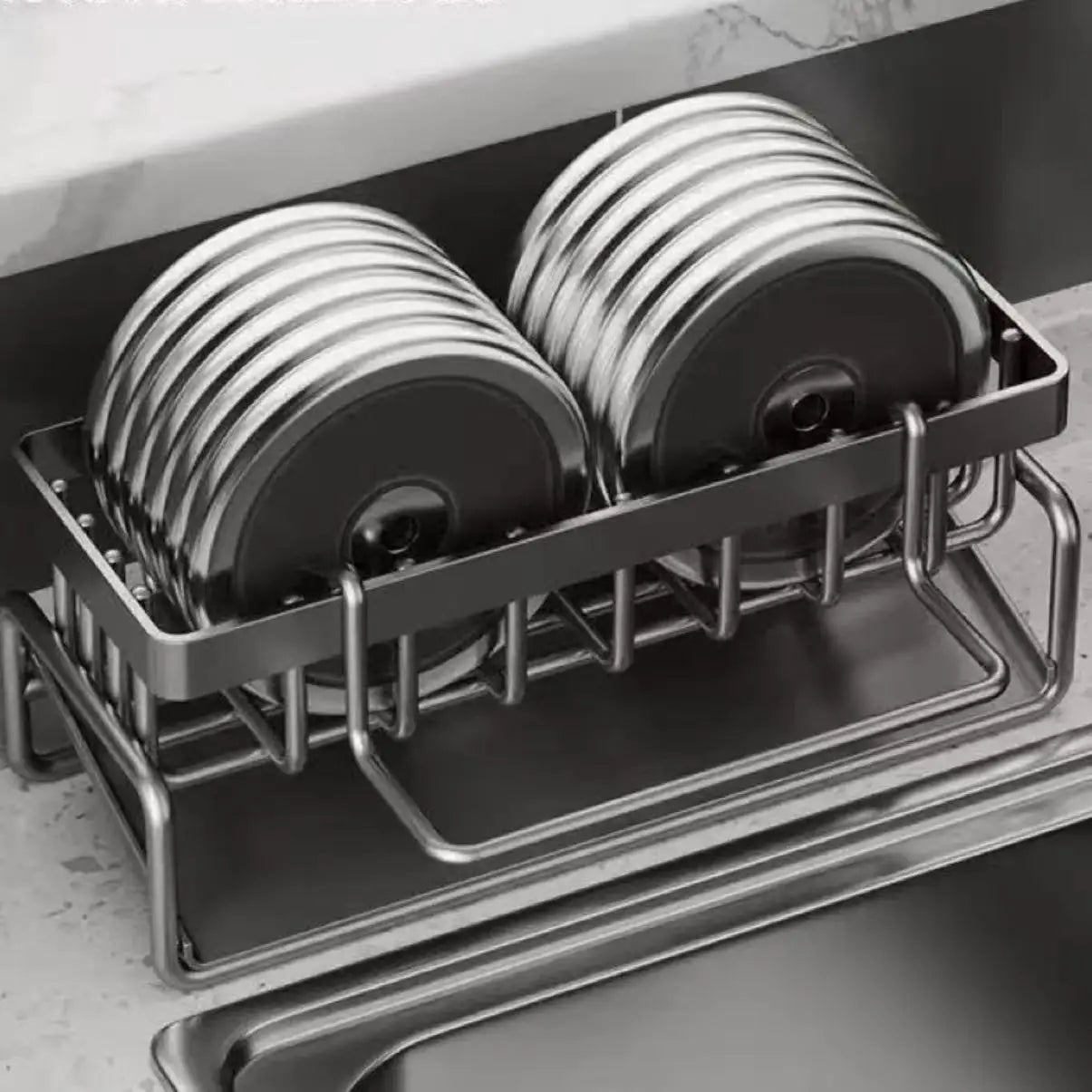 Kitchen Sink Drain Rack Organizer ABS Plastic Self-draining Sink Shelf Soap Sponge Holder Dishcloth Towel Rack Filter Basket