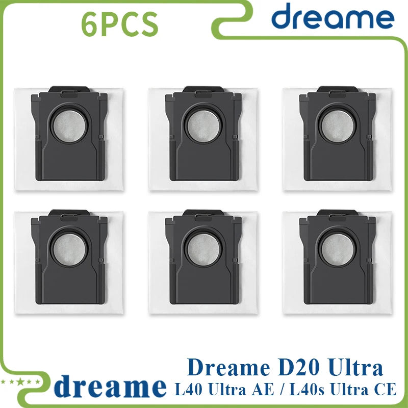 Fit For ( Dreame L40 Ultra AE / Dreame L40s Ultra CE / Dreame D20 Ultra ) Vacuum Parts Main Side Brush Filter Mop Cloth Dust Bag