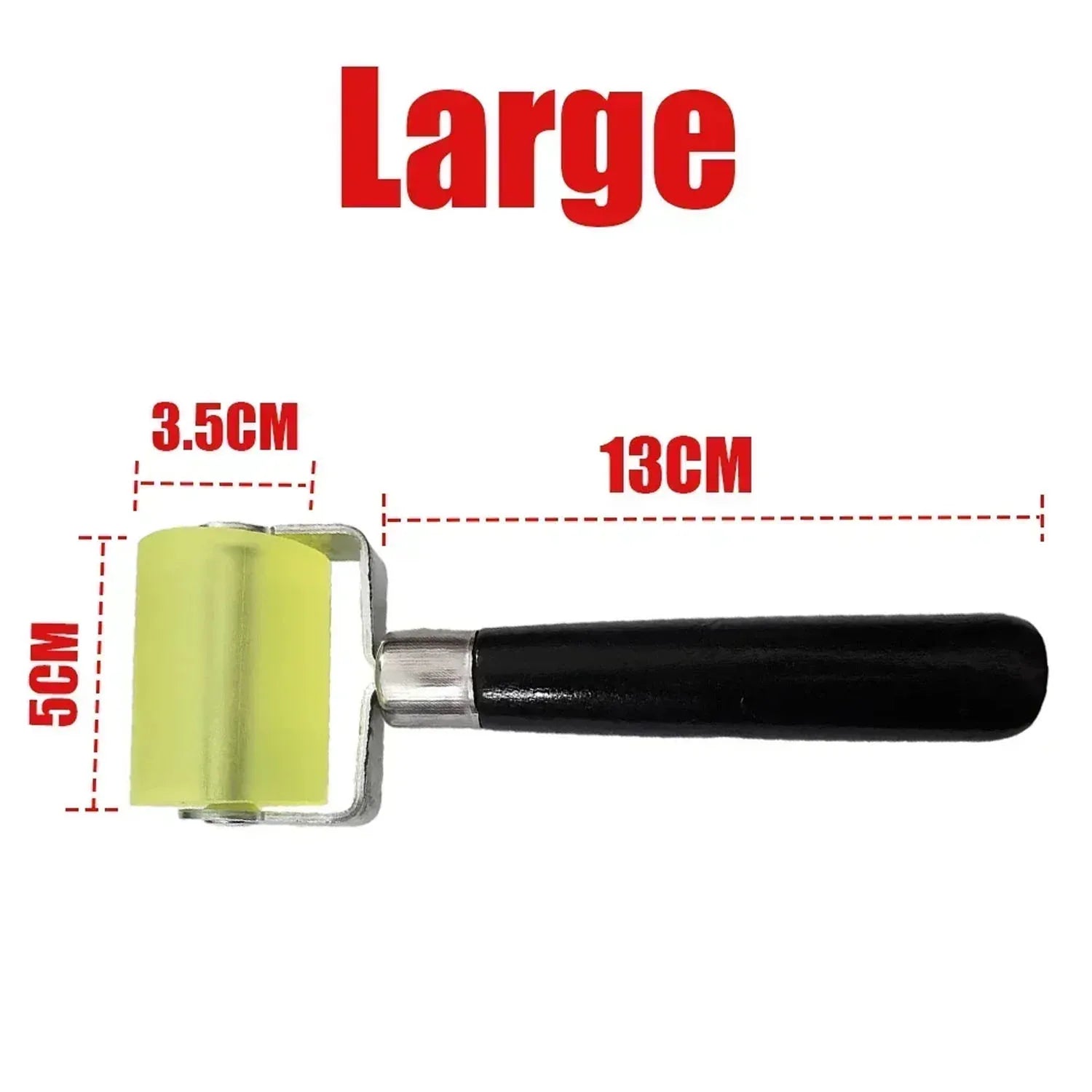 3/5cm Width Rubber Seam Roller for Wallpaper Car Sound Deadener Application Sticky Mural Pressure Rolling Wheel
