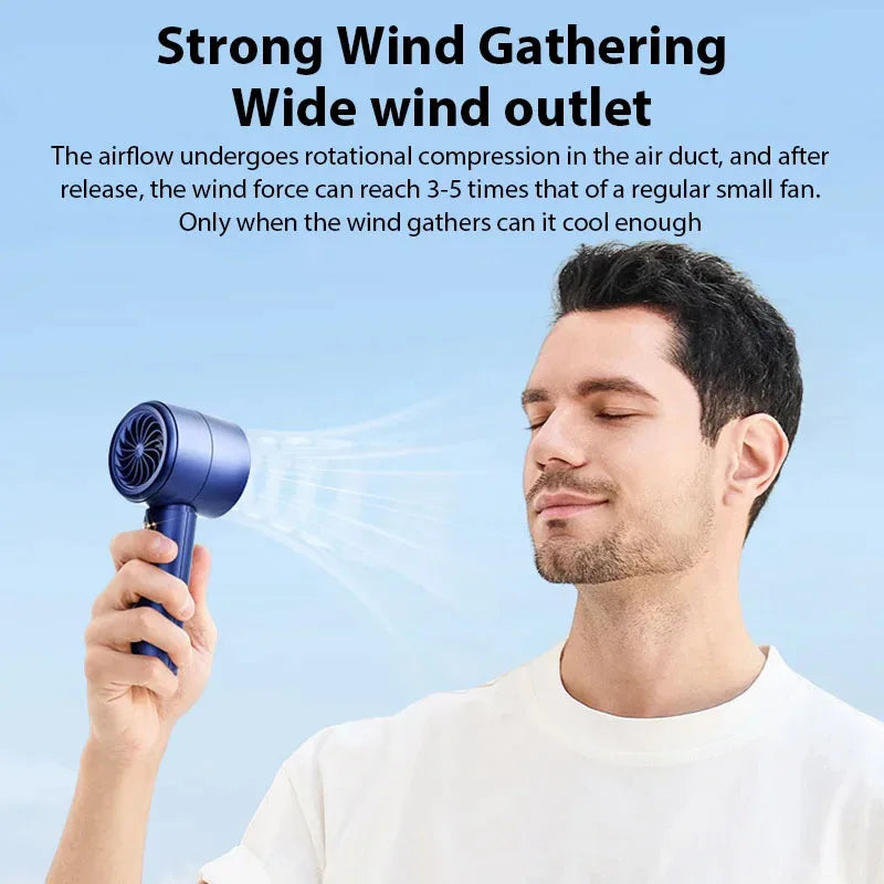 Mini Handheld Fan USB Fast Charging Portable High-Speed Mute Air Calculator Fan for Travel And Outdoor Activities