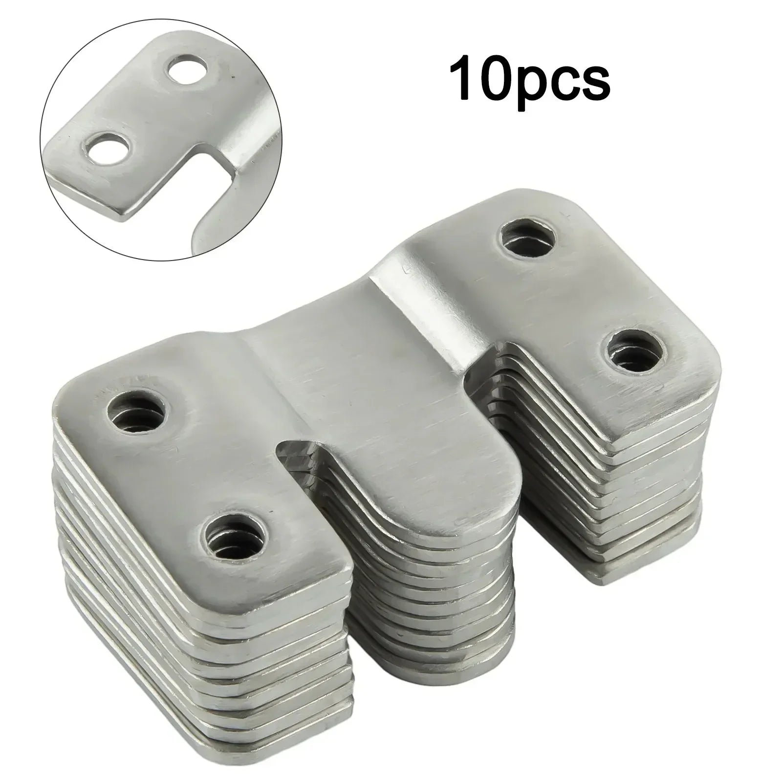 10pcs Stainless Steel Picture Frame Hanging Buckle Mirror Bed Frame Insert Buckle for Picture Display