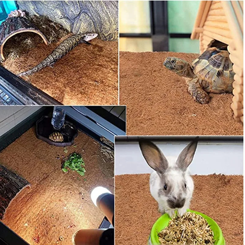 Coconut Liner Sheet Coco Plant Fiber Roll Natural Carpet Mat Reptile Bedding Supplies Winter Insulation Flowerpot Basket Supply