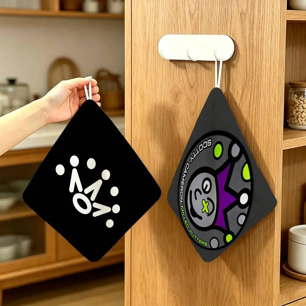 Sign Hanging Style Polyester Hanging Kitchen Hand Towel Durable Wear Resistant  Versatile Use Throughout Home S-cotty C-ameron