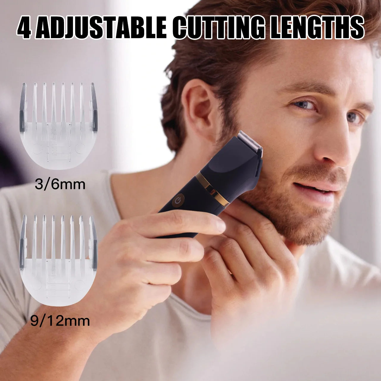 SCTTOMON Electric Hair Remover for Men 3-in-1 Multi-Functional Home Use Full Body Washable Nasal Hair Trimmer Kit
