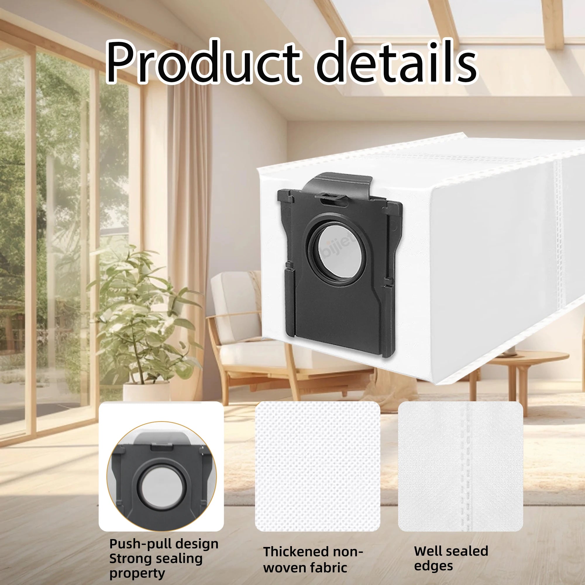 Dust Bags for Dreame X50 Ultra/X40 Ultra/X30 Ultra/L50 Ultra/L40 Ultra/L10s Ultra Gen 2/L10s Pro Ultra Robot Vacuum Cleaner