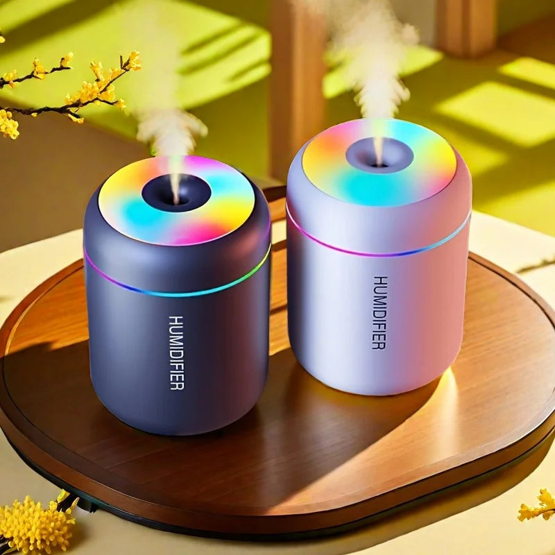Air Humidifier Aromatic Diffuser Aromatherapy Spray Lamp Suitable for Automotive Household Bedroom Colorful Atmosphere Lights