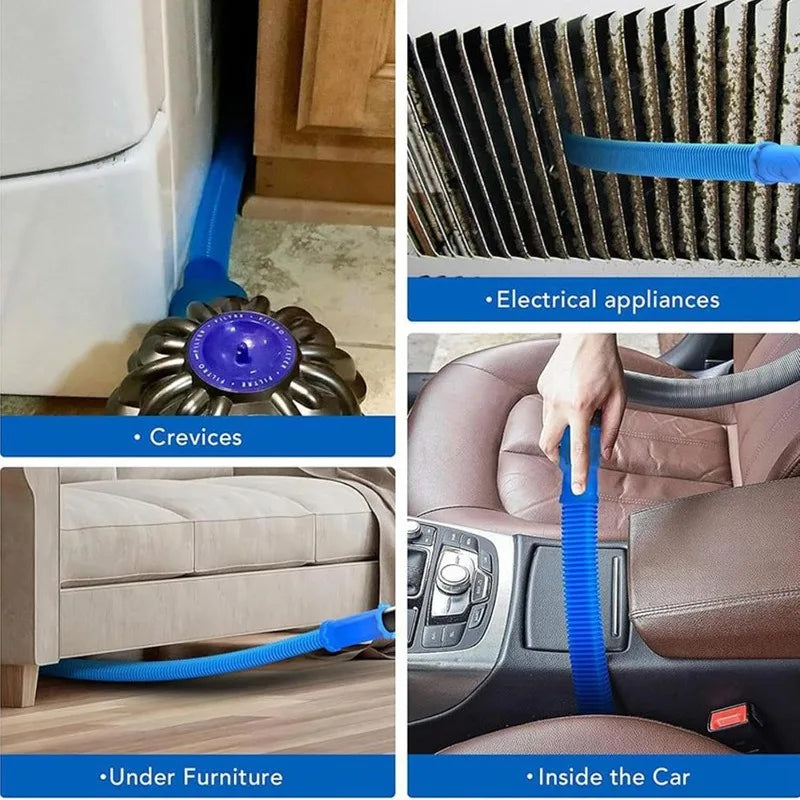 1Pc Drying Vent Exhaust Cleaner Hose Universal Vacuum Hose Accessories for Lint Removal Fits All Vacuums Deep Cleaning Brush