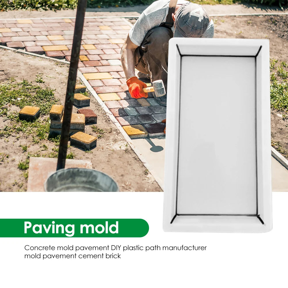 40×20×5cm Manually Paving Cement Brick DIY Path Concrete Maker Garden Stone Road Pavement Concrete Mould Cement Molds Bricks