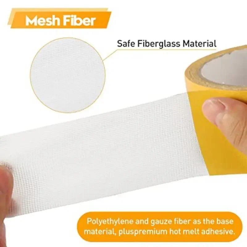 Extra Powerful Double Sided Adhesive Super Strong Double Sided Tape Non-slip Waterproof Translucent Mesh Tape Kitchen Bathroom