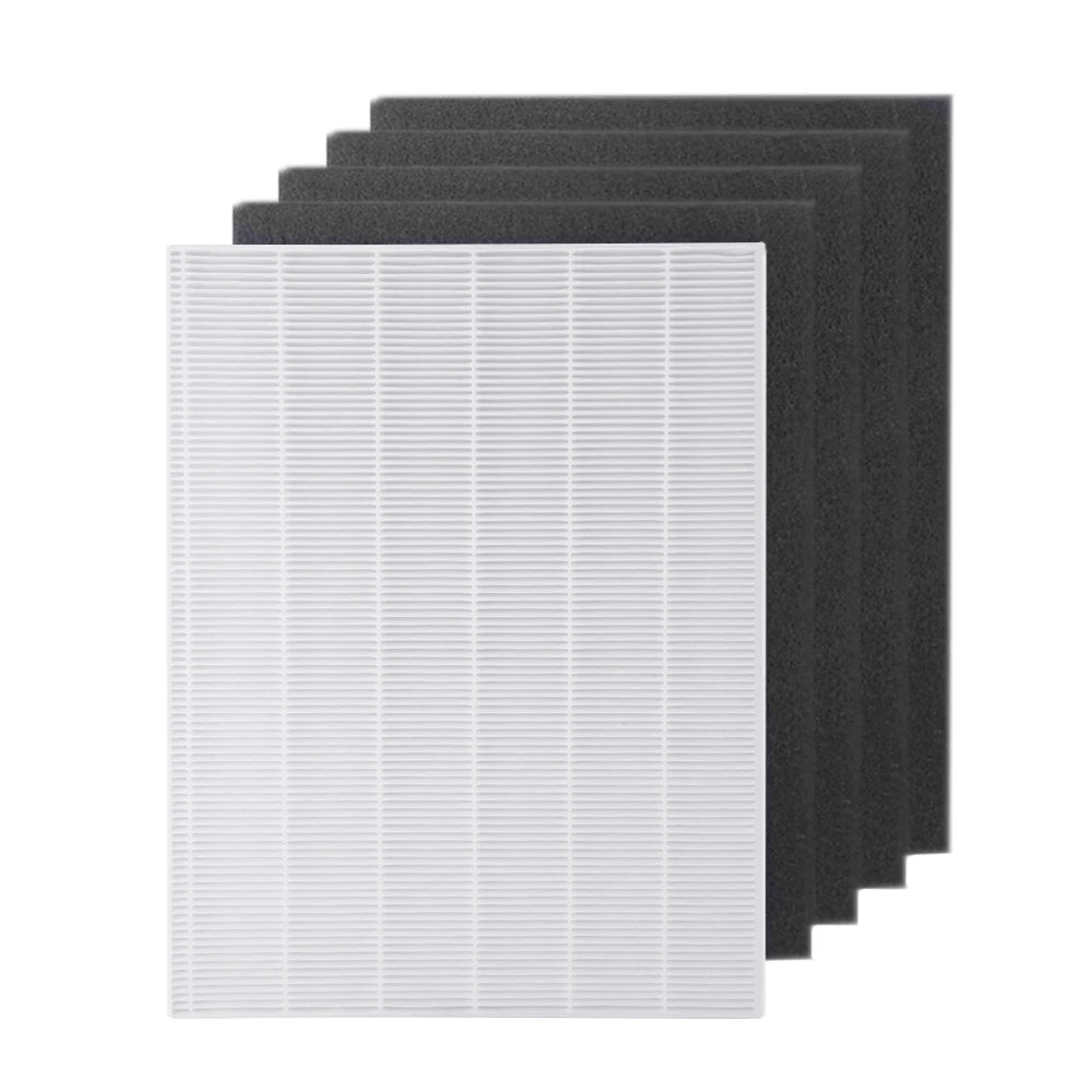 115115 Filter For Winix Plasmawave Air Purifier C535 5300 5300-2 6300 6300-2 P300 AM90 C909 9800, 1 Pcs HEPA Filter 4 Pcs Carbon