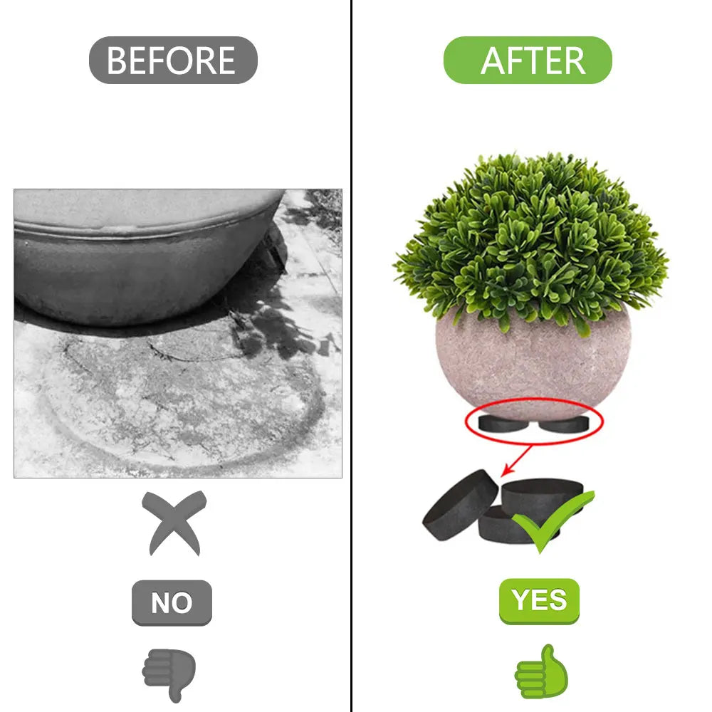 40PCS Pot Feet Risers Plant Riser Invisible Pot Feet for Indoor/Outdoor Planters Adhesive Pad Plant Pot Feet for Outdoor Planter