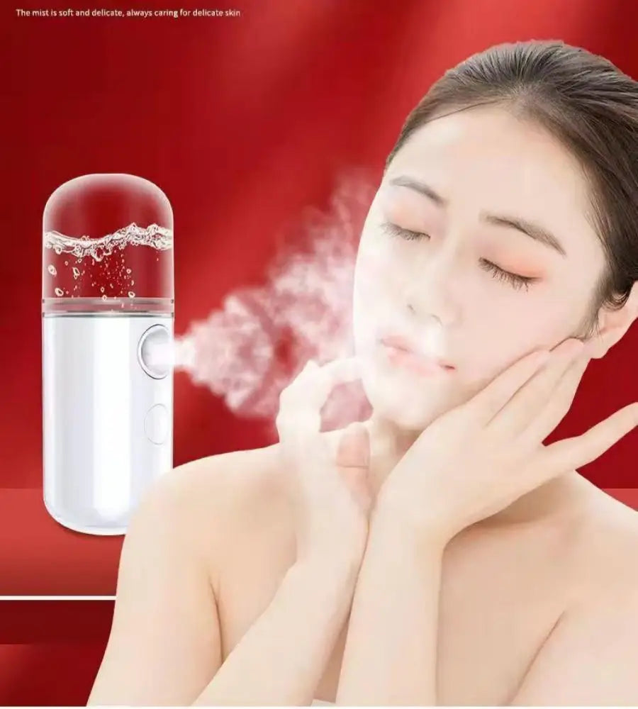 30ml Wireless Rechargeable Nano Mist Sprayer Portable Mini Face Humidifier Cool Fogger Skin Hydrating Device