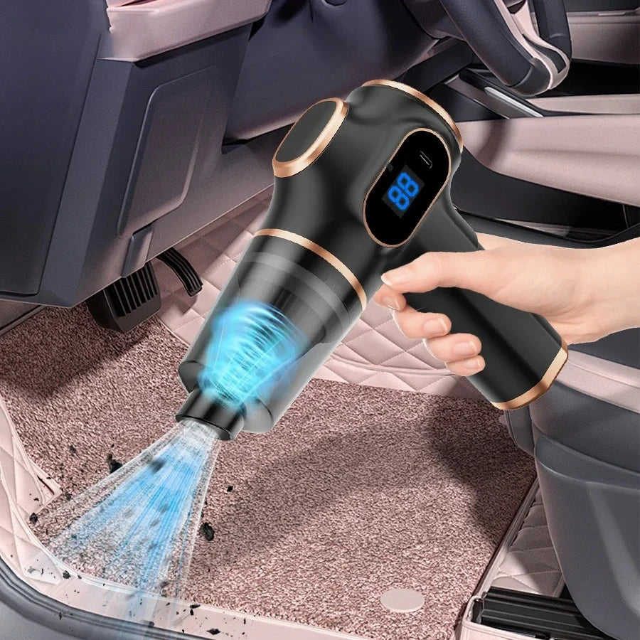 TINSOL Wireless Vacuum Cleaner Dual Use for Home and Car High Power Home Appliance With Display Screen Carpet Sofa Car Cleaner