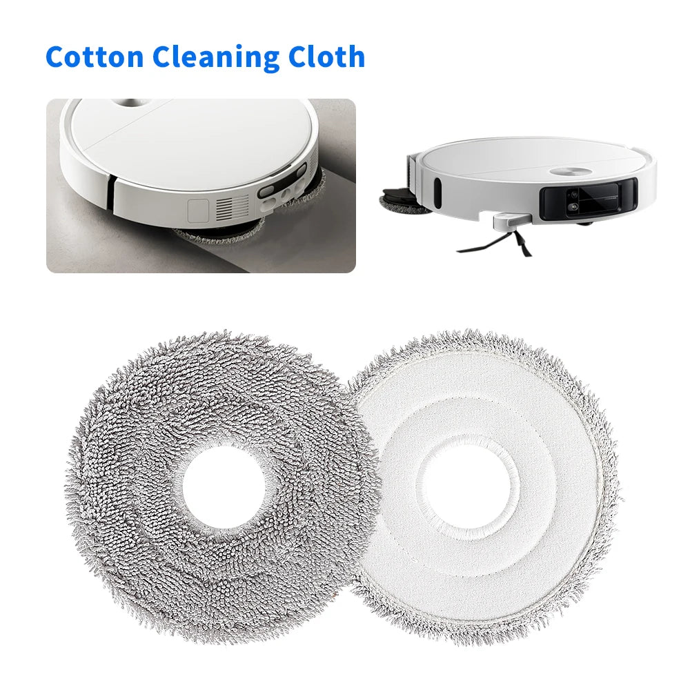 Easy Install Perfect Fit Mop Cloth Kit Mop Pad Part For Xiaomi Mijia 5 Pro OV21CN X10 Plus S10 Plus X20 X20 Plus M30 Pro M30S