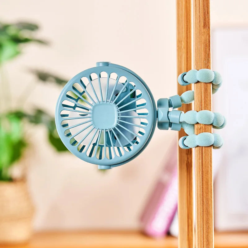 USB Charging Octopus Fan Stroller Fan  Multi-function Fan