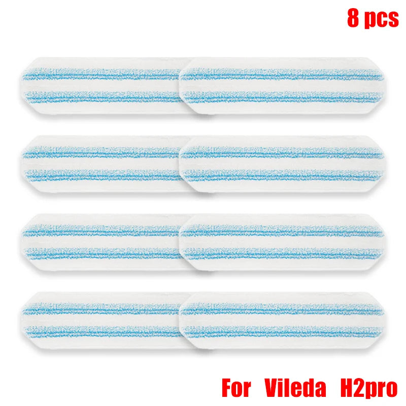 Fit For Vileda H2prO Robot Vacuum Cleaner Flat Mop Accessories 2pcs Replacement Mop Pad  Rags Home Floor Cleaning Spare Parts