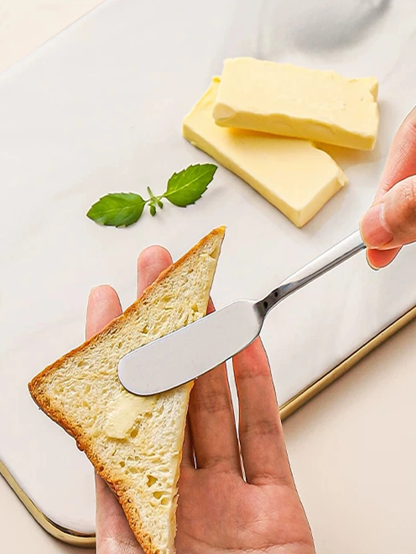 6pcs/2pcs, butter knife, stainless steel butter knife, cheese spreader, kitchen butter shovel, multifunctional butter shovel