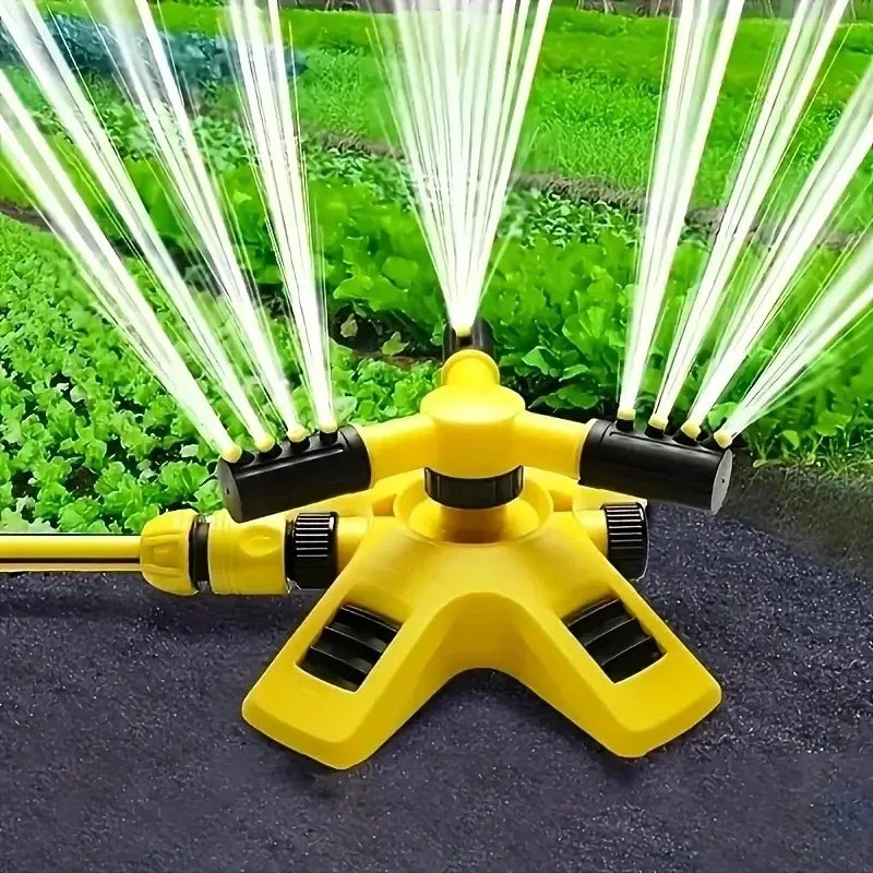 360 Degree Automatic Rotating Water Pipe Set Garden Lawn Sprinkler Yard Large Area Coverage Watering Irrigation Sprayer