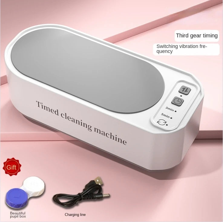 Multi-functional Ultrasonic 360° Cleaning Machine,three Speed Timing,frequency Switching,for Jewelry,braces,glasses,makeup,brush