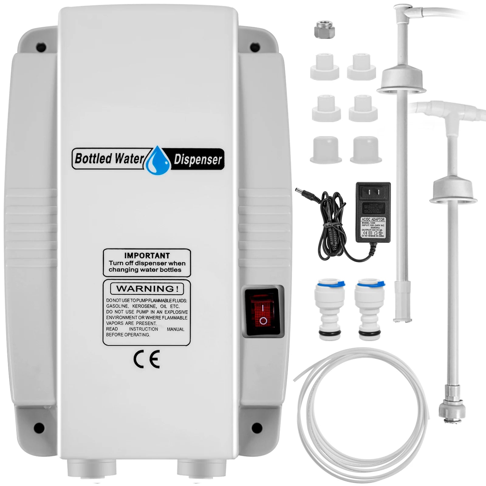 SucceBuy Water Bottle Dispenser Pump System Filter Softener Single/Double Pipe Reverse Osmosis Equipment Refrigerator Ice Maker