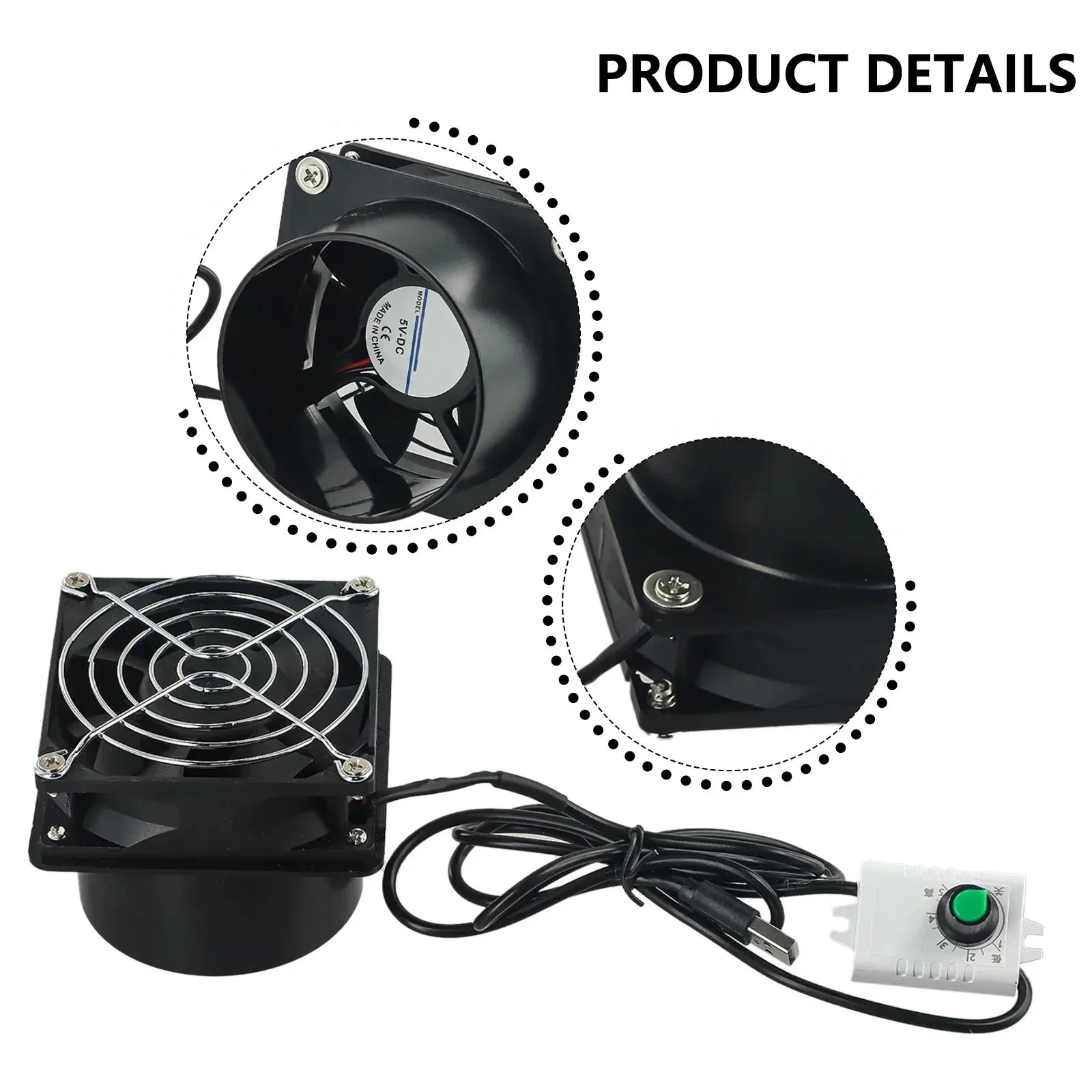 High-Performance Ventilation Fan with Powerful Suction and Plastic Duct Pipe for Effective Smoke and Dust Extraction System