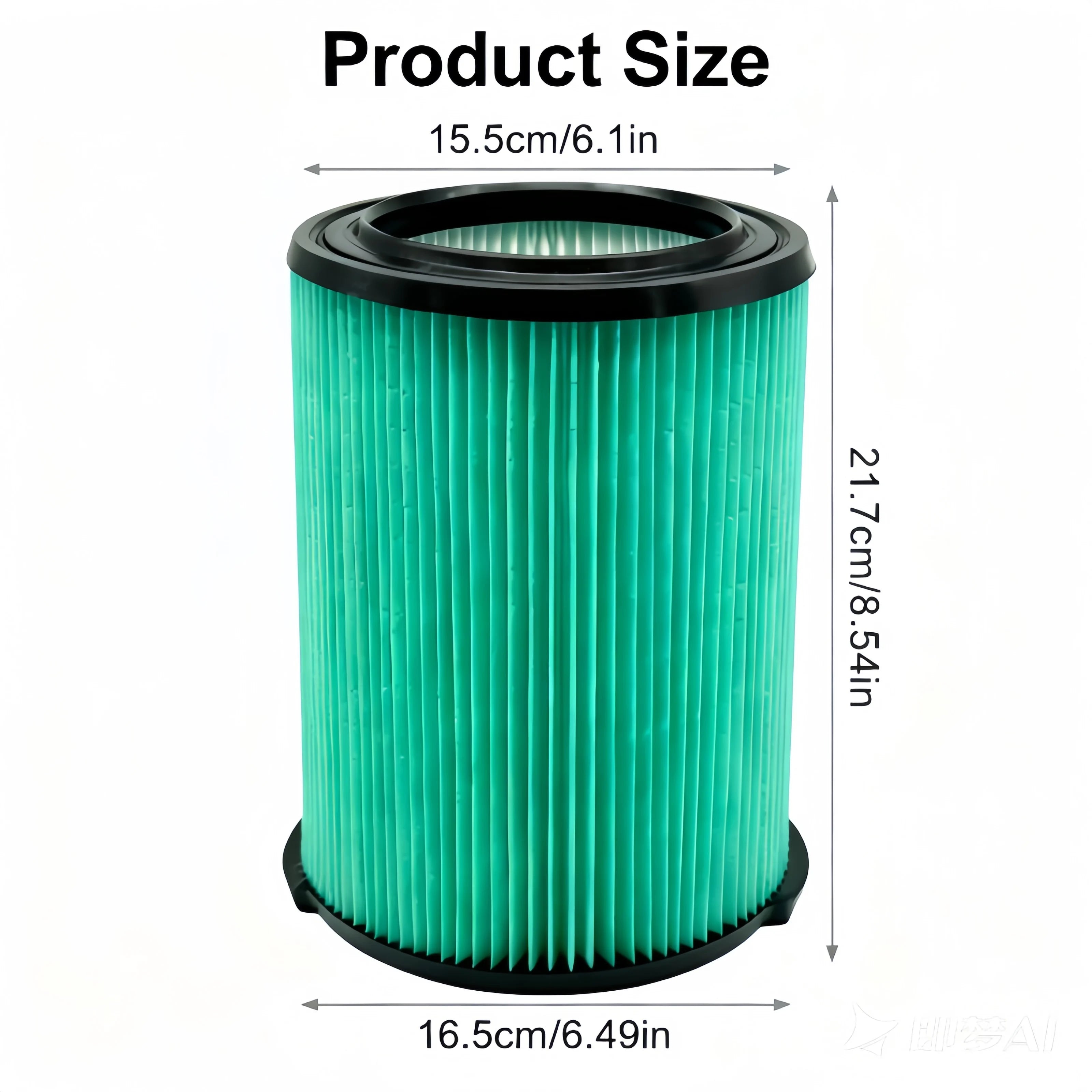 VF6000 Wet/Dry Vacuum Replacement Filter: Easy to Install, High-Efficiency Dust Removal for RIDGID 5-20 Gallon Models