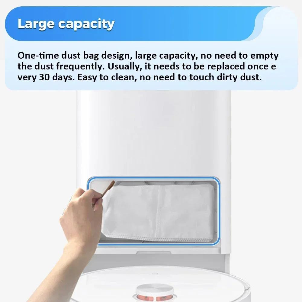 Dust Bag Mop Pads Kit for Xiaomi X20+/X20 Plus/X20 Max/X10+/X10 Plus/Mijia M30S/M40 for Dreame L10 Ultra/L20 Ultra /L30 Ultra