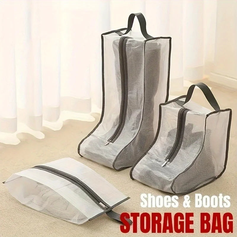 Boot Storage Bag Portable Shoes Organizer Waterproof Dustproof Protection Holder Bag for Household Travel Supplies